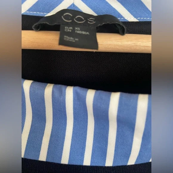 COS Striped Navy Top Tunic Dress - Picture 5 of 6